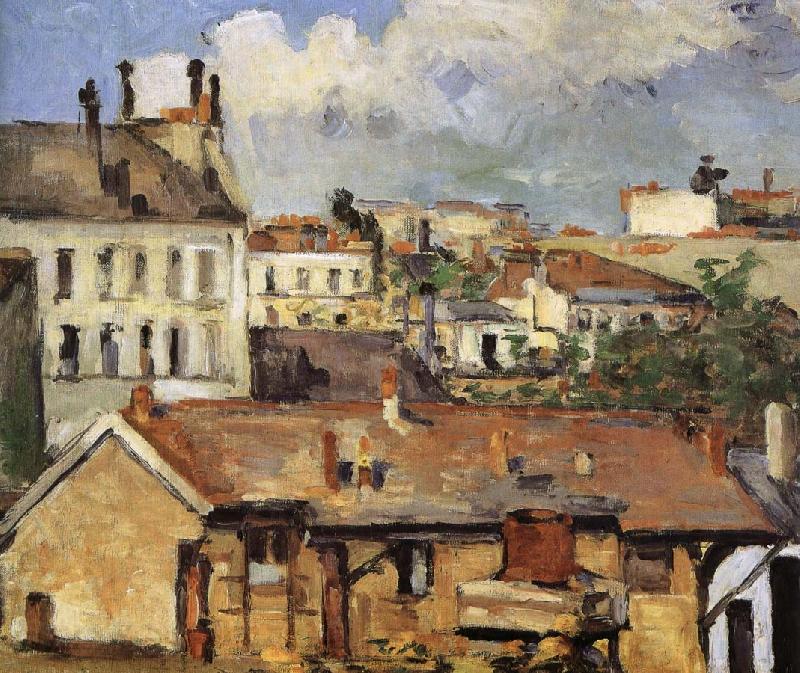 Paul Cezanne rooftop France oil painting art